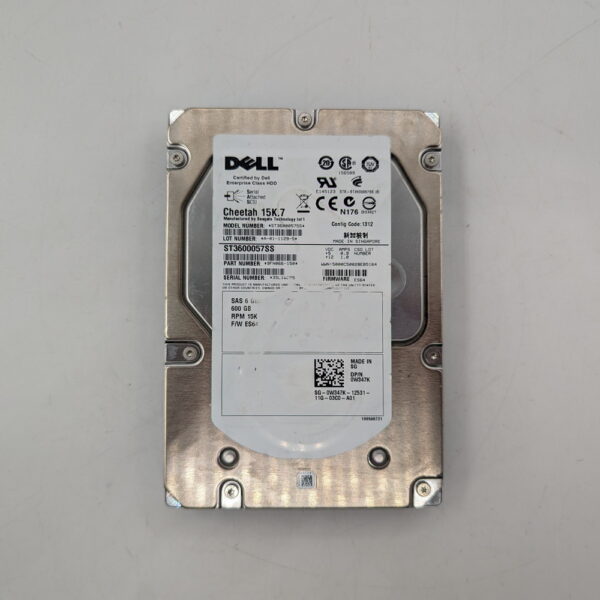 Жесткий диск 0W347K, ST3600057SS, Dell, Seagate, SAS, 600 Гб, 3.5