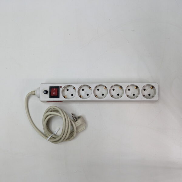 Блок розеток DY06K, IXOS, 6 розеток Schuko