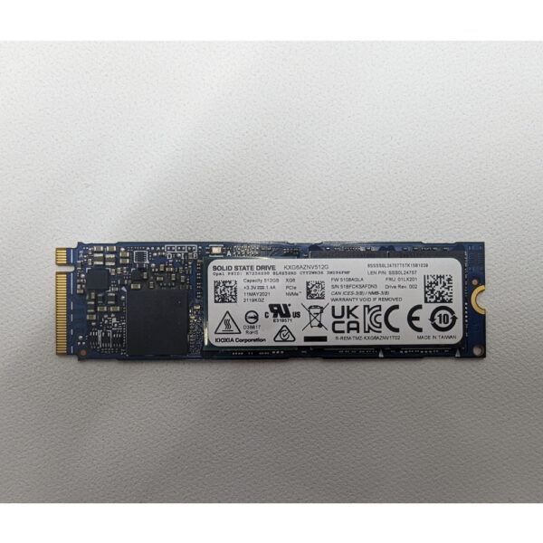 Жесткий диск 01LX201, SSS0L24757, Lenovo, 512 Гб, 2280, M.2, PCIe