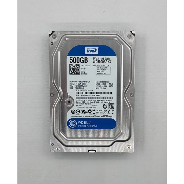 Жесткий диск 01WR32, WD5000AAKX, WD, 500 Гб, SATA, 3.5