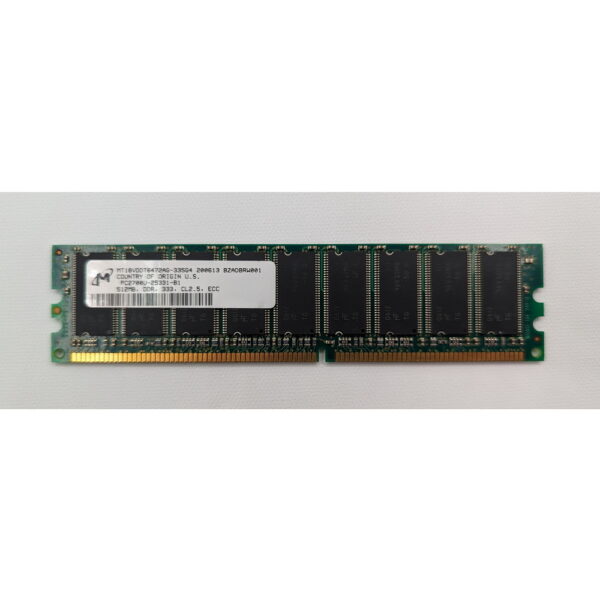 Модуль памяти MT18VDDT6472LAG-335, Micron, DDR, 512Mb, 2700