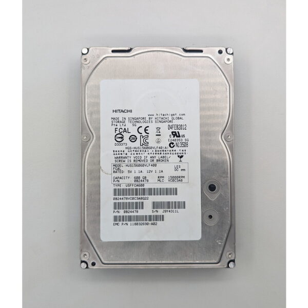 Жесткий диск HUS156060VLF400, Hitachi, 500 Гб, Fibre Channel, 3.5