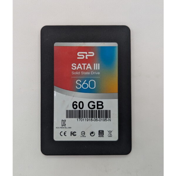 SSD диск SP060GBSS3S60S25, Silicon Power SATA III, 60 Гб, SATA, 2.5