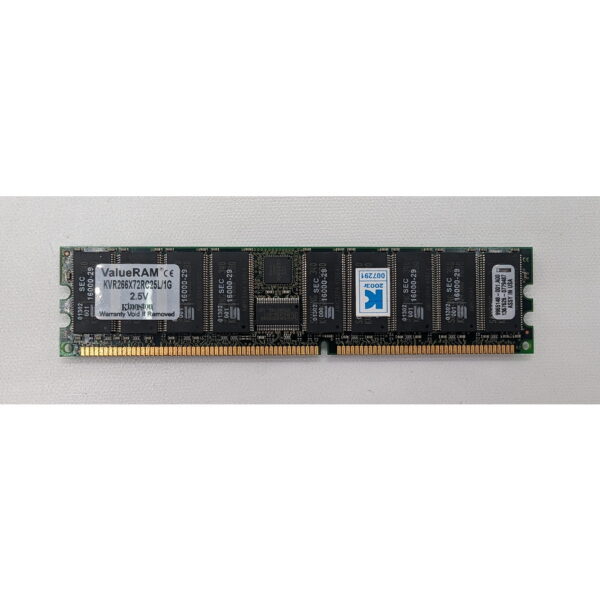 Модуль памяти KVR266X72RC25L/1G, Kingston, DDR, 1Gb, 2100