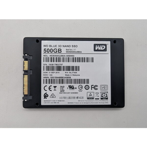 SSD диск WDS500G2B0A, WD, 500 Гб, SATA, 2.5 — изображение 2