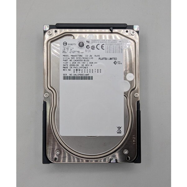 Жесткий диск MAW3073NC, CA06550-B100, Fujitsu, 73.5 Гб, SCSI, 3.5