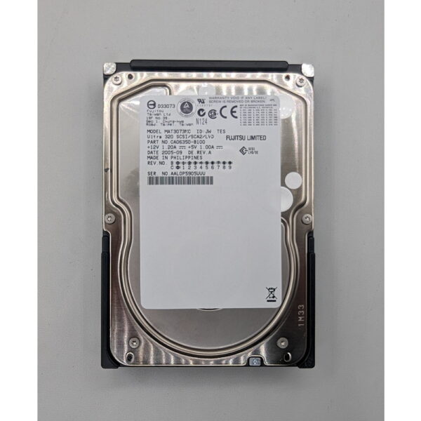 Жесткий диск MAT3073NC, CA06350-B100, Fujitsu, 73.5 Гб, SCSI, 3.5