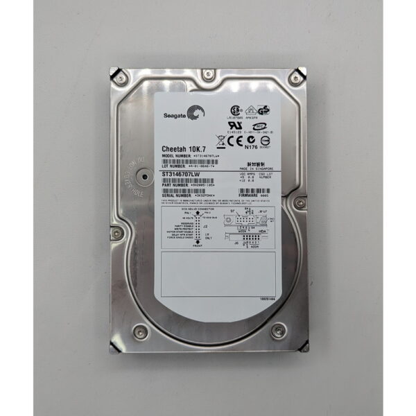 Жесткий диск ST3146707LW, 9X2005-105, Seagate, 146 Гб, SCSI, 3.5