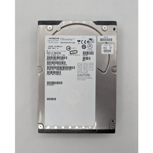 Жесткий диск HUS103014FLF2R0, DKR2F-J14FC, Hitachi, 146 Гб, SCSI, 3.5