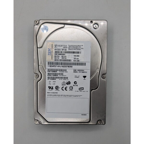 Жесткий диск ST3146807LC, 90P1310, 26K5153, 90P1306, IBM, 146.8 Гб, SCSI, 3.5