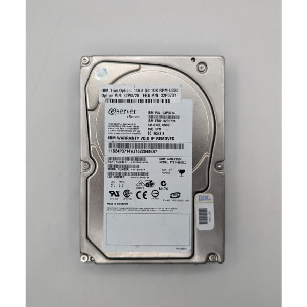 Жесткий диск ST3146807LC, 32P0728, 32P0731, 24P3714, IBM, 146.8 Гб, SCSI, 3.5