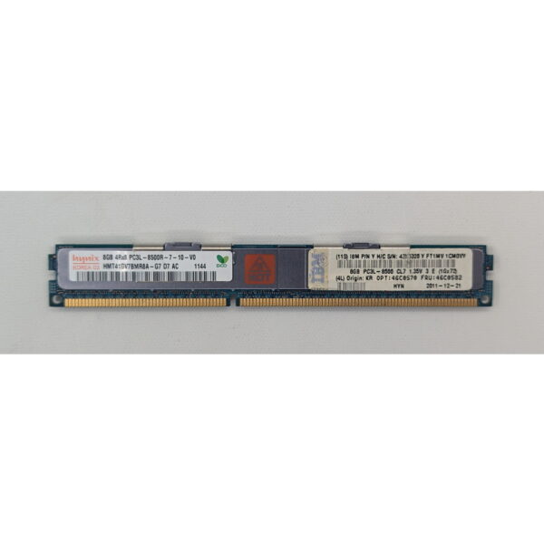 Модуль памяти 46C0582, 43X5320, HMT41GV7BMR8A-G7, SK Hynix, DDR3L, 8Gb, 8500R — изображение 2