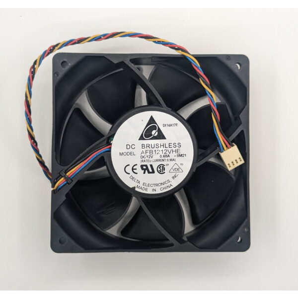 Вентилятор AFB1212VHE, Delta Electronics, 120х120х38мм, 12v, 0,68А,