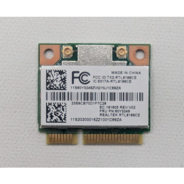 Wi-Fi модуль 60Y3249, RTL8188, Realtek, Lenovo Thinkpad X220, X131E, X140E, T420, T430, T430U, E49, B430, L421, Mini PCI-E — изображение 2