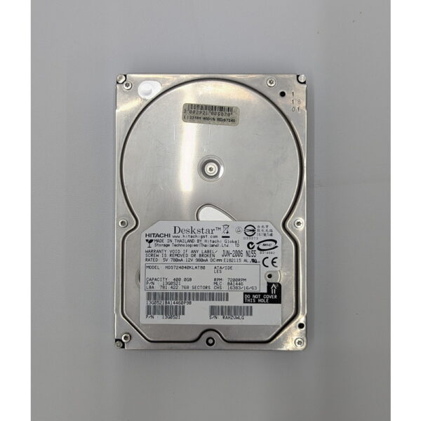 Жесткий диск HDS724040KLAT80, Hitachi, 400 Гб, IDE, 3.5