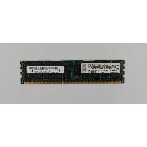 Модуль памяти 49Y1415, 47J0136, 49Y1397, MT36KSF1G72PZ-1G4, Micron, IBM, DDR3L, 8Gb