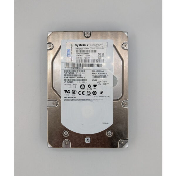 Жесткий диск 42D0519, 42D0520, 42C0264, ST3450857SS, Seagate, IBM, 450 Гб, SAS, 3.5