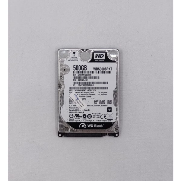 Жесткий диск 643163-001, WD5000BPKT, WD, 500 Гб, SATA, 2.5