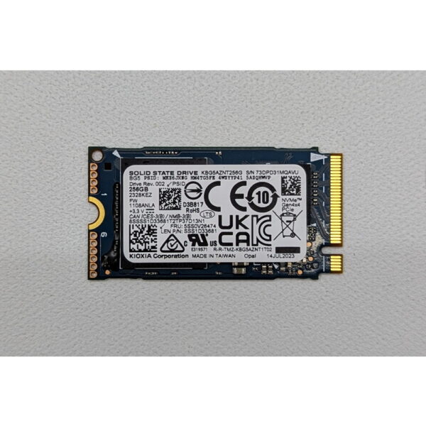 SSD диск 5SS0V26474, KBG5AZNT256G, Lenovo, 256 Гб, PCIe, M.2, 2230