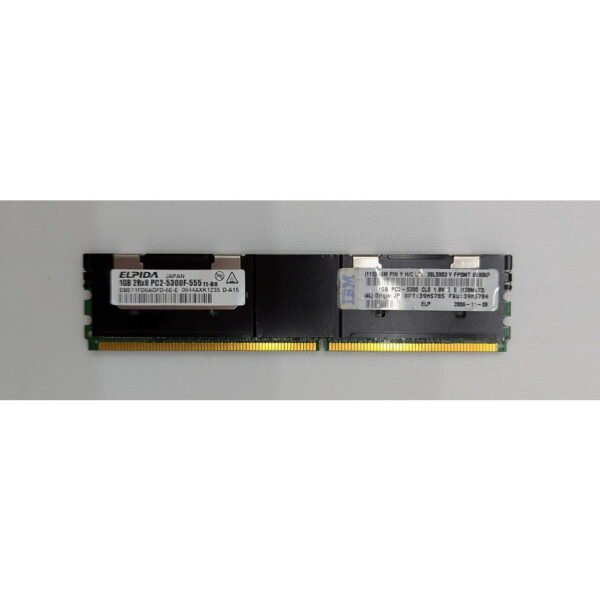 Модуль памяти 39M5785, 39M5784, 38L5903, EBE11FD8AGFD-6E-E, Elpida, DDR2, 1Gb, 5300