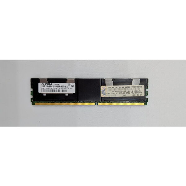 Модуль памяти 38L5905, 39M5790, 39M5791, EBE21FD4AJTF-6E-E, Elpida, DDR2, 2Gb, 5300