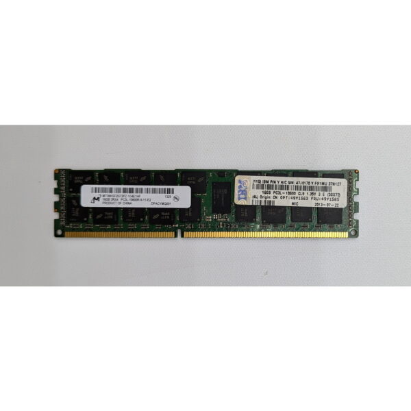 Модуль памяти 49Y1563, 49Y1565, 47Y0176, MT36KSF2G72PZ-1G4, IBM, Micron, DDR3, 16Gb, 10600R
