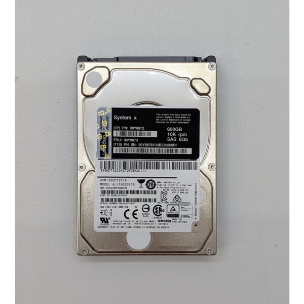 Жесткий диск 90Y8872, 90Y8873, ALI15SEB060N, IBM, 600 Гб, SAS, 2.5