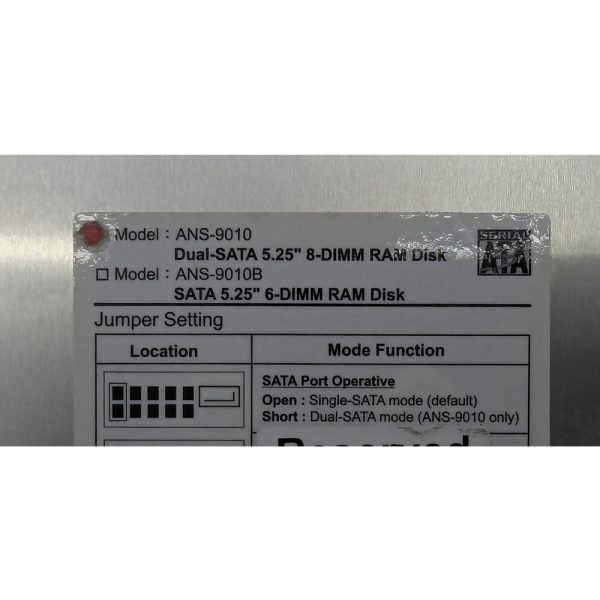 RAM-диск acard ANS-9010 с аккумулятором AEC-9900A и модулями памяти 8 x KVR800D2N6/4G