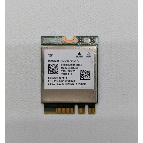 Wi-Fi модуль 5W10V25823, Media TEK, Lenovo K14, ThinkBook 14 G4, ThinkBook 15 G4, E14 Gen 4, E15 Gen 4, ThinkBook 14p G3, ThinkBook 16p G3, ThinkBook 14 G5, E14 Gen 5, WIFI 6, Bluetooth 5.2