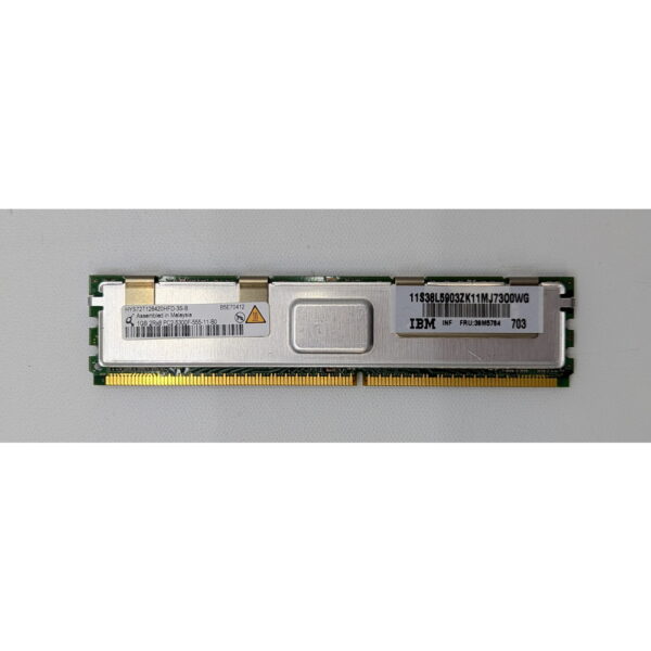Модуль памяти HYS72T128420HFD-3S-B, 39M5784, 38L5903, Qimonda, DDR2, 1Gb, 5300, ECC