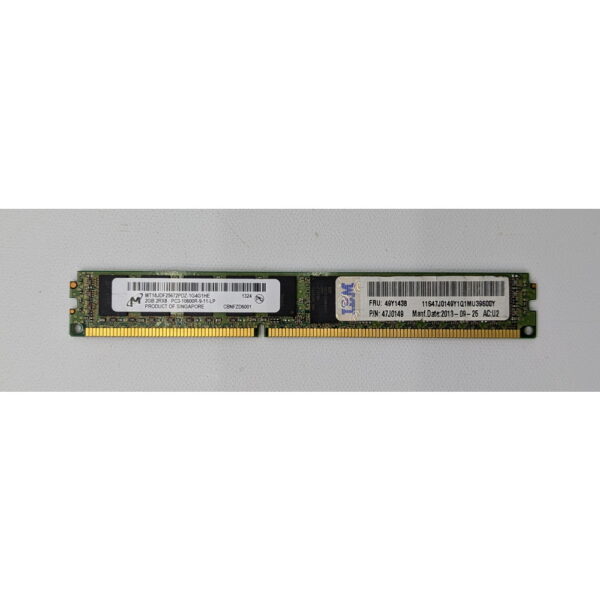 Модуль памяти MT18JDF25672PDZ-1G4, 49Y1438, 47J0149, Micron, DDR3, 2Gb, 10600, ECC