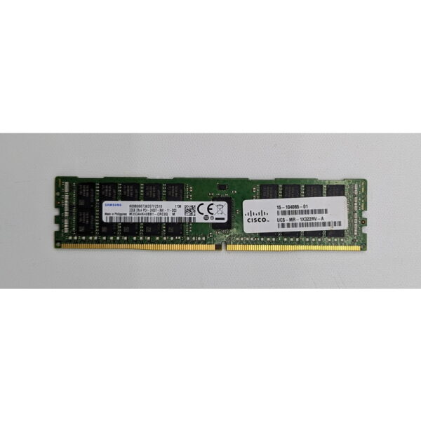 Модуль памяти M393A4K40BB1-CRC, UCS-MR-1X322RV-A, 15-104065-01, Samsung, Cisco, DDR4, 32Gb, 19200, ECC