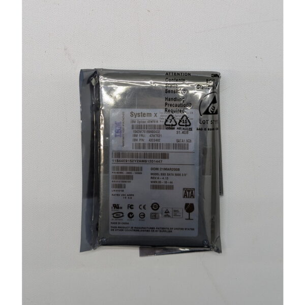 SSD диск 43W7618, 43W7621, 42C0492, IBM, SATA, 31.4 Гб, 2.5