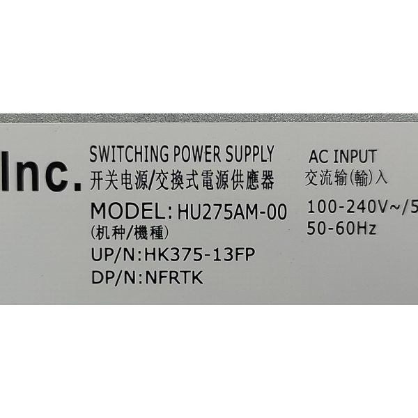 Блок питания HU275AM-00, 0NFRTK, NFRTK, 0FDT8H, FDT8H, Dell Optiplex 3010, 7010, 9010, 275W