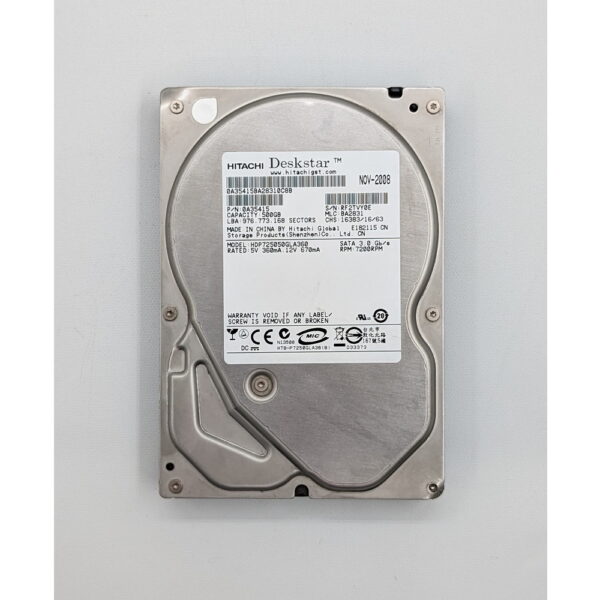 Жесткий диск HDP725050GLA360, Hitachi, 500 Гб, SATA, 3.5