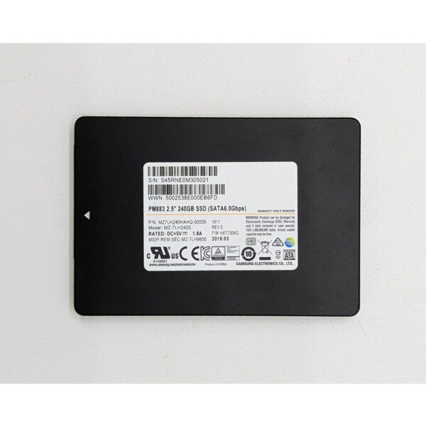 SSD диск MZ7LH240HAHQ-00005, MZ-7LH240, PM883, Samsung, 240 Гб, SATA, 3.5