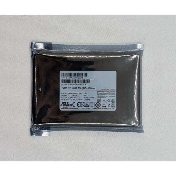 SSD диск MZ7LH480HAHQ-000AZ, MZ-7LH4800, PM883, Samsung, 480 Гб, SATA, 2.5
