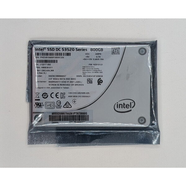SSD диск 00HV887, SSDSC2BB800G7, SSD , Intel DC S3520, Lenovo, 800 Гб, SATA, 2.5"
