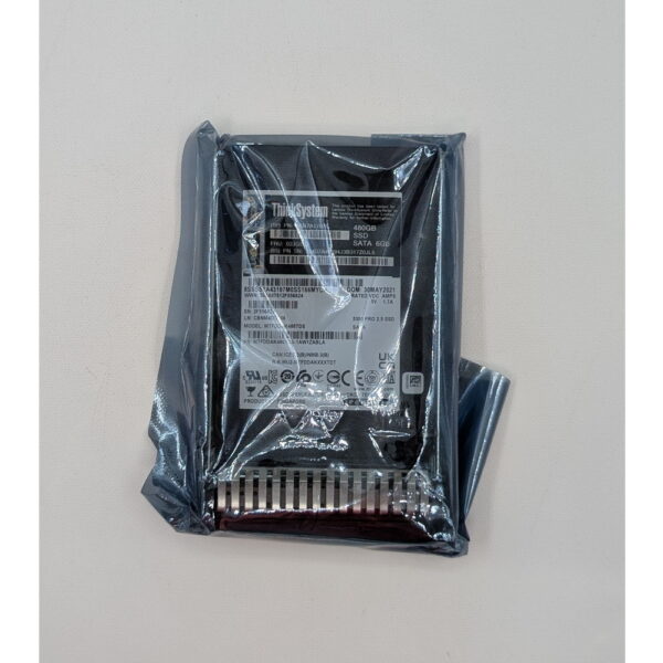 SSD диск 02JG532, 4XB7A17076, MTFDDAK480TDS, MTFDDAK480TDS-1AW1ZABLA, c салазкими 17A06246, Micron , Lenovo, 480 Гб, SATA, 2.5"