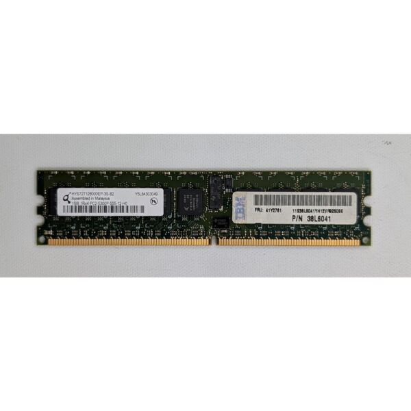 Модуль памяти HYS72T128000EP-3S-B2, 38L6041, 41Y2761, Qimonda, IBM, DDR2,1Gb, 5300P