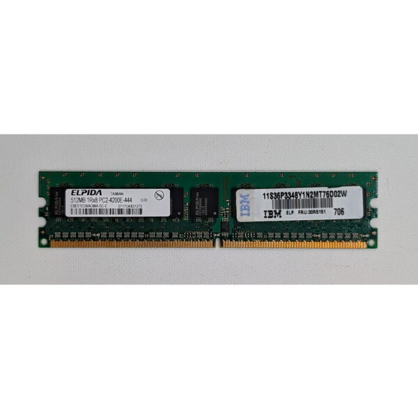 Модуль памяти EBE51ED8AGWA-5C-E, Elpida, DDR2, 512MB, 4200