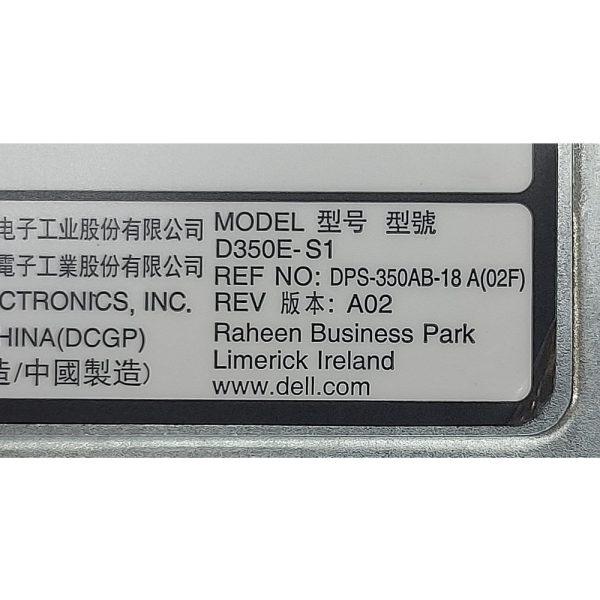 Блок питания D350E-S1, DPS-350AB-18 A, 0Y8Y65, Delta Electronics, Dell PowerEdge R340, R330, R320, R420, R420XR, 350W