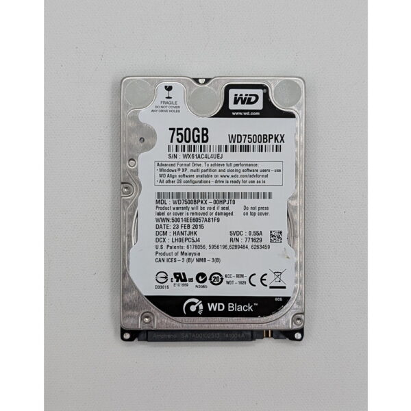 Жесткий диск WD7500BPKT, WD, 750 Гб, SATA, 2.5