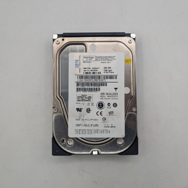 Жесткий диск MBA3300FD, 42D0417, 46C8836, CA06776-B45900BA, IBM, 300 Гб, SAS, 3.5