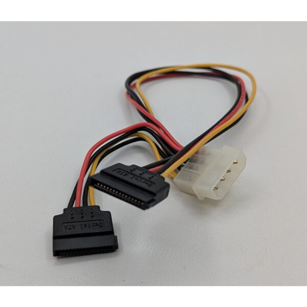 Кабель 4 Pin Molex to 2 X SATA, 0,3 M