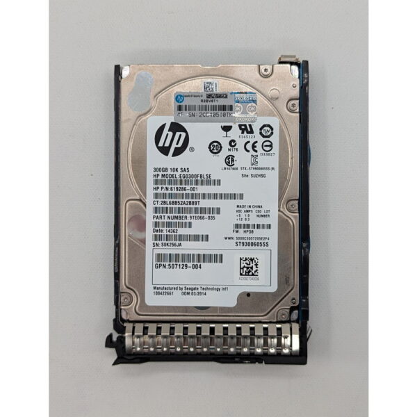 Жесткий диск ST9300605SS, EG0300FBLSE, 619286-001, 507129-004, HP, 300 Гб, SAS, 2.5
