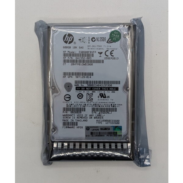 Жесткий диск HUC109090CSS600, 641552-003, 507129-014, HP, 900 Гб, SAS, 2.5