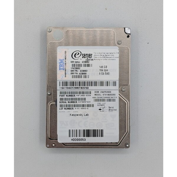 Жесткий диск ST9146852SS, 42D0652, 42D0653, 42D0656, IBM, Seagate, 146 Гб, SAS, 2.5