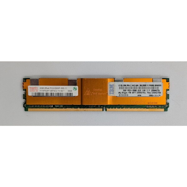 Модуль памяти HYMP525F72BP4D2-Y5, 39M5790, 39M5791, 38L5905, SK hynix, DDR2, 2Gb, 5300, REG, ECC