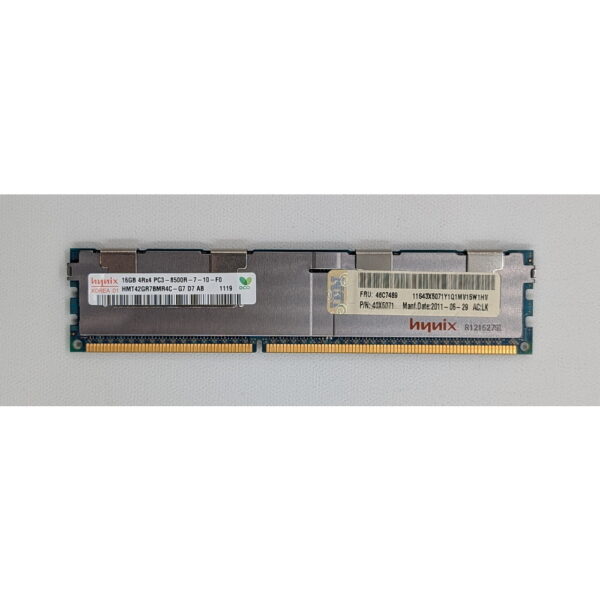 Модуль памяти HMT42GR7BMR4C-G7, 46C7489, 43X6071, SK hynix, DDR3, 16Gb, 8500R, REG, ECC